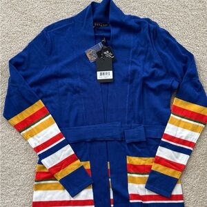 Women Cyrus Royal Blue Open Front Cardigan size Medium